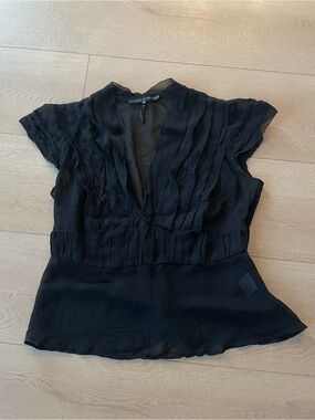 Vintage Pleated Blouse